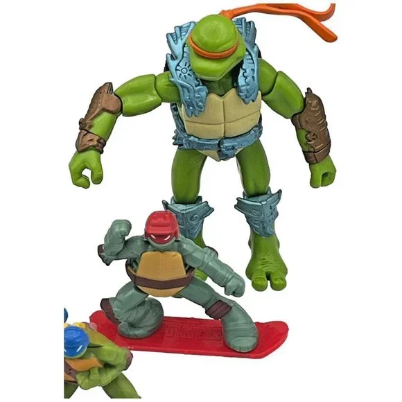 TEENAGE MUTANT NINJA TURTLES 7 Piece Toy Lot TMNT Mirage Viacom McDonalds - Picture 4 of 12